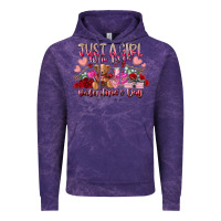 Cloud Purple just  girl who loves valentines day Vintage Hoodie - RacoonDesign