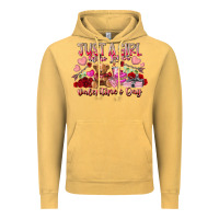 Vintage Mustard just  girl who loves valentines day Vintage Hoodie - RacoonDesign
