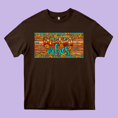 Desert Vibes License Plate Heavy Core Tee Designed By Artiststas