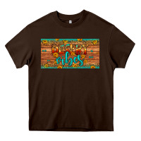 Chocolate Brown desert vibes license plate Heavy Core Tee - Artiststas