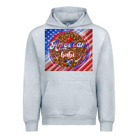 Heather Grey American babe Urban Hoodie - TumblerDesignByShophia
