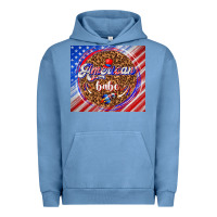 Pigment Pebble Blue American babe Urban Hoodie - TumblerDesignByShophia