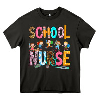 Asphalt school nurse Heavy Core Tee - RanaPortraitStore