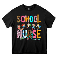 Black school nurse Heavy Core Tee - RanaPortraitStore