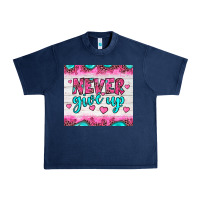 Navy never give up Urban Heavy Tee - JahusDesignShop