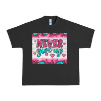 Pigment Black never give up Urban Heavy Tee - JahusDesignShop