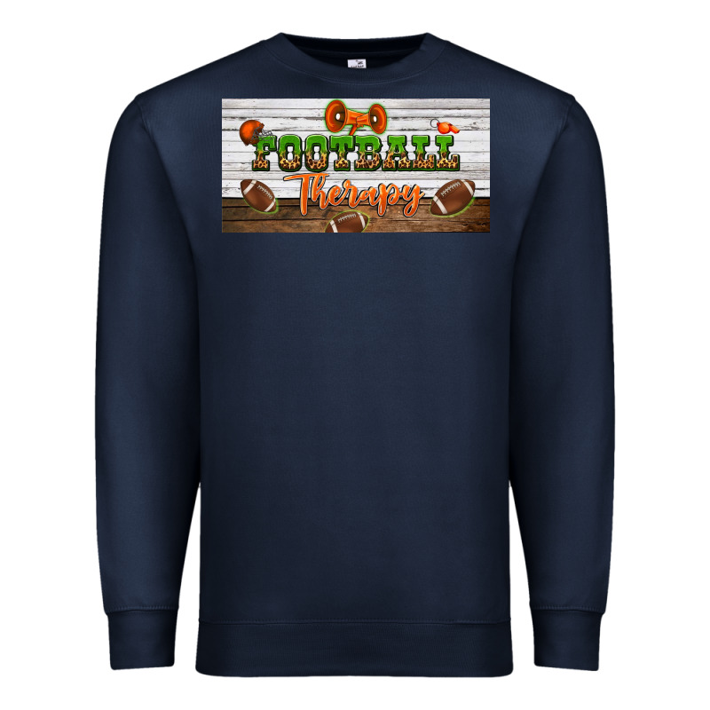 Football Therapy License Plate Premium Sweatshirt by BundleAndBundleShop | Teevron