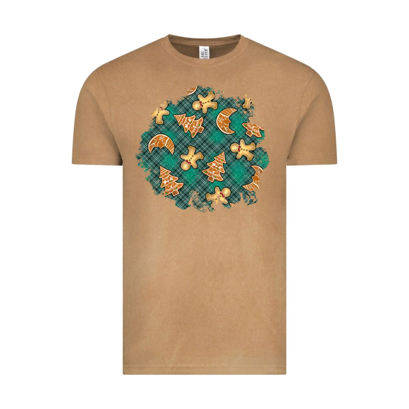 Christmas Gingerbread Cookies Patch Vintage Tee by BundleAndBundleShop | Teevron
