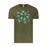 Vintage Olive christmas gingerbread cookies patch Vintage Tee - BundleAndBundleShop