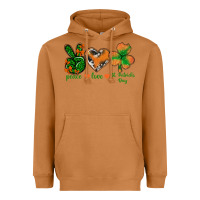 Meerkat Peace Love St.Patrick's Day Heavyweight Hoodie - BundleAndBundleShop
