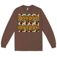 Chestnut seamless poultry farm sunflowers chicken coop tumbler Long Sleeve Tee - Artiststas