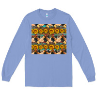 Colony Blue seamless poultry farm sunflowers chicken coop tumbler Long Sleeve Tee - Artiststas