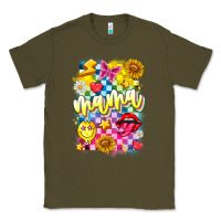 Army Green Mama Classic Tee - CowhideDigitalArt