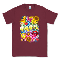 Burgundy Mama Classic Tee - CowhideDigitalArt