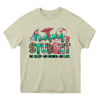 Mossy nursing student no sleep no money no life Heavy Core Tee - RanaPortraitStore