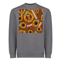 Storm football leopard sunflower seamless pattern Heavyweight Sweatshirt - JahusDesignShop