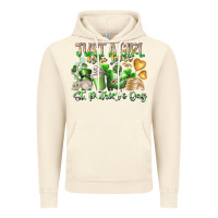 Vintage Artic Just a Girl who Loves Saint Patrick's Day Vintage Hoodie - RacoonDesign