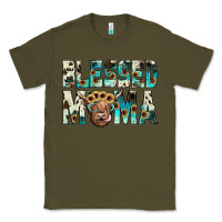 Army Green blessed mama Classic Tee - JahusDesignShop