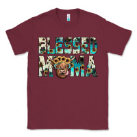 Burgundy blessed mama Classic Tee - JahusDesignShop