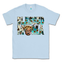 Dusty Blue blessed mama Classic Tee - JahusDesignShop
