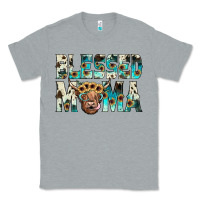 Heather Grey blessed mama Classic Tee - JahusDesignShop