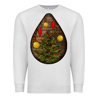 Oatmeal Heather christmas  teardrop Premium Sweatshirt - BundleAndBundleShop