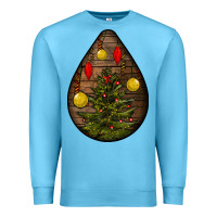 Ocean Blue christmas  teardrop Premium Sweatshirt - BundleAndBundleShop