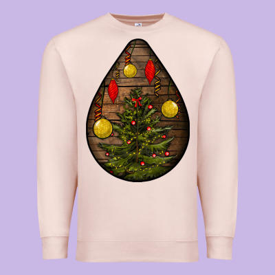 Christmas  Teardrop Premium Sweatshirt Designed By Bundleandbundleshop