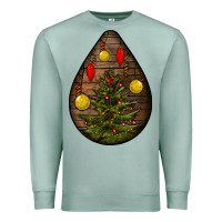 Seafoam christmas  teardrop Premium Sweatshirt - BundleAndBundleShop