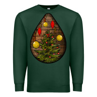 Sports Green christmas  teardrop Premium Sweatshirt - BundleAndBundleShop