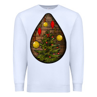 White christmas  teardrop Premium Sweatshirt - BundleAndBundleShop
