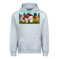 Heather Grey cute farm animals Urban Hoodie - TumblerDesignByShophia