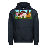 Navy cute farm animals Urban Hoodie - TumblerDesignByShophia
