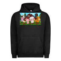 Pigment Black cute farm animals Urban Hoodie - TumblerDesignByShophia