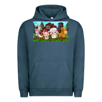 Pigment Midnight Navy cute farm animals Urban Hoodie - TumblerDesignByShophia