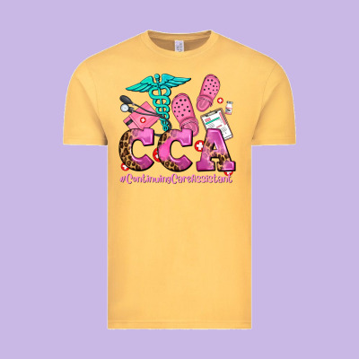 Cca  Continuing Care Assistant With Crocs Vintage Tee Designed By Adodesignshop