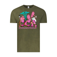 Vintage Olive cca  continuing care assistant with crocs Vintage Tee - AdoDesignShop