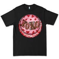Black Western valentine's day xoxo round earrings Premium Tee - RanaPortraitStore