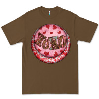 Cacao Western valentine's day xoxo round earrings Premium Tee - RanaPortraitStore