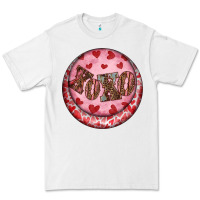 White Western valentine's day xoxo round earrings Premium Tee - RanaPortraitStore