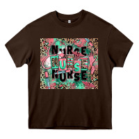 Chocolate Brown nurse Heavy Core Tee - RanaPortraitStore