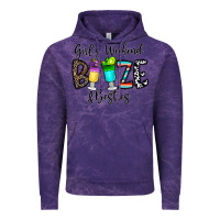 Cloud Purple girl's weekend booze & besties Vintage Hoodie - CowhideDigitalArt