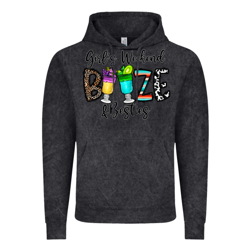 Girl's Weekend Booze & Besties Vintage Hoodie by CowhideDigitalArt | Teevron