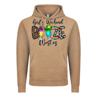 Vintage Coffee girl's weekend booze & besties Vintage Hoodie - CowhideDigitalArt