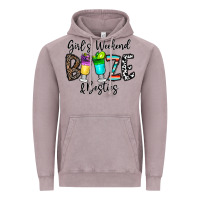 Vintage Zinc girl's weekend booze & besties Vintage Hoodie - CowhideDigitalArt