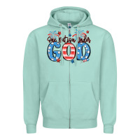 Seafoam one nation under god Zipper Hoodie - MaliasSmallBusiness