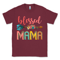 Burgundy blessed mama Classic Tee - JahusDesignShop