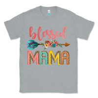 Heather Grey blessed mama Classic Tee - JahusDesignShop