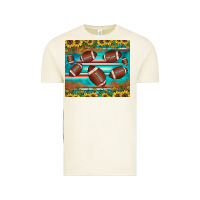 Vintage Arctic football turquoise sunflower Vintage Tee - JahusDesignShop