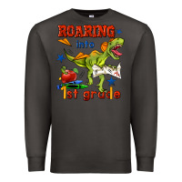 Smoke roaring into 1st grade Premium Sweatshirt - BundleAndBundleShop